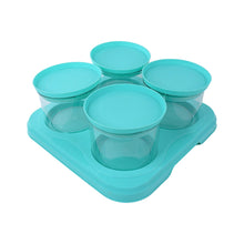 Airtight Container Jar 4 Pc Set With Stylish Tray for Kitchen Unbreakable Jar Set for Multipurpose Storage ( Mukhwas Dani )