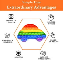 Fidget Toy Push  Bubble Fidget Sensory Toy for Kids and Adults Fidget per Stress Reliever Sensory Fidget pers (Butterfly & Car Shape / 1 Pc)